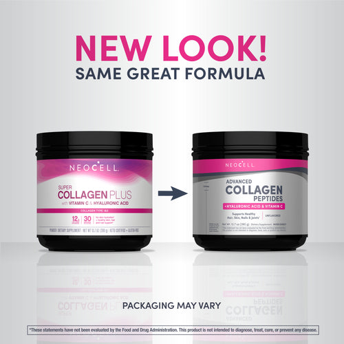 Advanced Collagen Peptides + Hyaluronic Acid + C, 13.7 oz (390 g) Powder