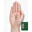 A brown capsule is held in a hand and measures three-quarters of an inch long.