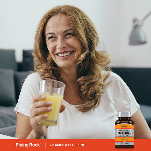 Absorbable Vitamin C Plus Zinc, 180 Quick Release Softgels