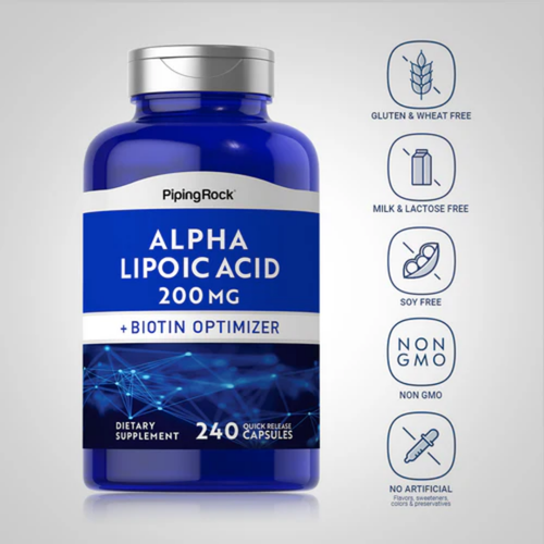 Alpha Lipoic Acid, 200 mg, 240 Quick Release Capsules, 2  Bottles