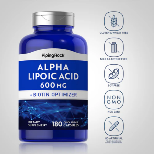 Alpha Lipoic Acid, 600 mg, 180 Quick Release Capsules, 2  Bottles