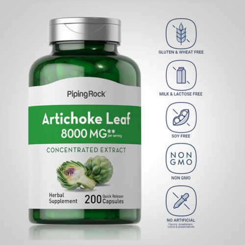 Artichoke Leaf, 8000 mg (per serving), 200 Quick Release Capsules, 2  Bottles