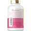 Back label with Our Non-GMO Pledge, product information, warning, barcode, and manufacturer information.