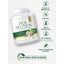 Pea Protein bottle with icons indicating Gluten & Wheat Free, Soy Free, Milk & Lactose Free, No Artificial additives, Vegan/Vegetarian.