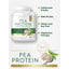 Graphic stating Unflavored Powder, With BCAA's, Gluten and Soy Free, Vegetarian Formula, Finest Quality 100%, PEA PROTEIN