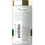 Side bottle label with Our Non-GMO Pledge, product information, barcode, and warning text