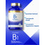 Graphic stating Essential Nutrient, Therapeutic Grade, Convenient Vegetarian Caplets, with Carlyle Vitamin B1 500MG bottle, 200 Vegetarian Coated Caplets, and Vitamin B1 500MG Per Serving
