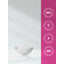 Graphic showing collagen peptides powder with quality badges stating Highest Quality 100%, Scientifically Sourced Ingredients, Packaged & Lab Tested in the USA, and GMP Good Manufacturing Practice.