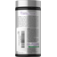 Back bottle label with Horbaach Non-GMO Promise, warning, dietary attribute icons, barcode, and manufacturing information