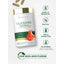 Bottle with icons indicating Gluten & Wheat Free, Soy Free, Milk & Lactose Free, No Artificial flavors, sweeteners, colors or preservatives, and Our Non-GMO Pledge
