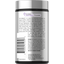 Side label of Horbäach supplement bottle stating Horbäach Non-GMO Promise, with quality commitment, warning, Keep Out of Reach of Children, barcode, and manufacturer information.