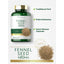 Graphic stating Traditional Herb, Potent Botanical, Quick Release Capsules, with Carlyle Fennel Seed 480MG bottle and fennel seeds