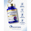 Bottle with icons indicating Gluten & Wheat Free, Soy Free, Milk & Lactose Free, No Artificial flavors, sweeteners, colors or preservatives