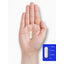 DLPA quick release capsule shown in hand for size reference, measuring approximately 7/8 in.