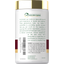 Back bottle label showing Our Non-GMO Pledge, Piping Rock quality statement, barcode, warning, and company information.