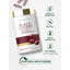 Bottle with capsules and icons indicating Gluten & Wheat Free, Soy Free, Milk & Lactose Free, No Artificial flavors, sweeteners, colors or preservatives, and Our Non-GMO Pledge.