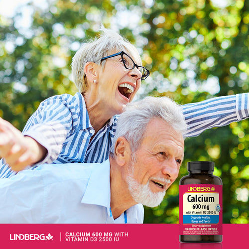 Calcium 600 mg with Vitamin D3 2500 IU, 100 Quick Release Softgels
