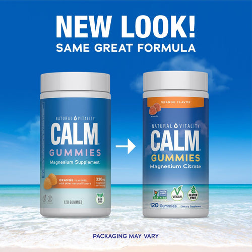 CALM Gummies Orange Flavor, 120 Tasty Gummies