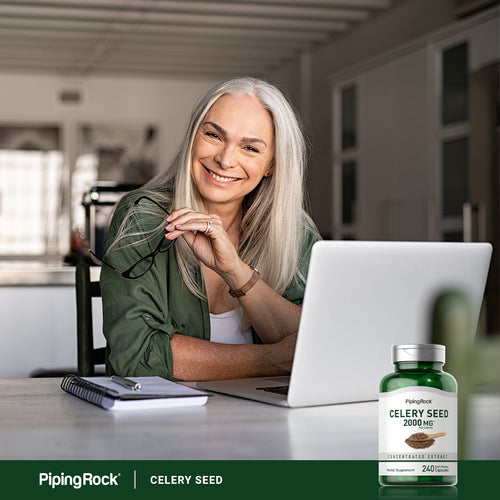 Celery Seed, 2000 mg (per serving), 240 Quick Release Capsules