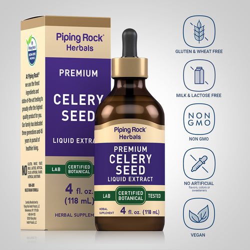 Celery Seed Liquid Extract, 4 fl oz (118 mL) Dropper Bottle