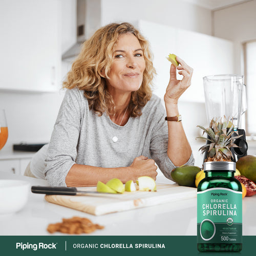 Chlorella Spirulina (Organic), 500 Tablets