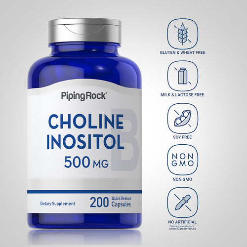 Choline Inositol, 500 mg, 200 Quick Release Capsules