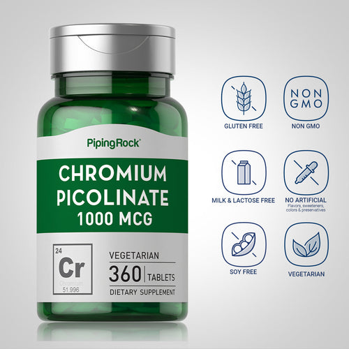 Chromium Picolinate, 1000 mcg, 360 Tablets