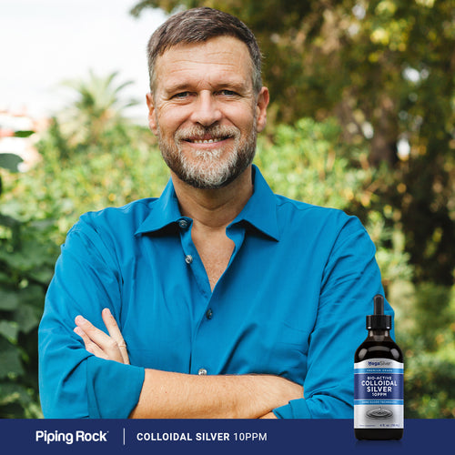 Colloidal Silver Liquid 10 ppm, 4 fl oz (118 mL) Bottle