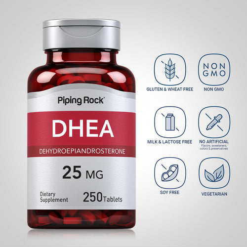 DHEA, 25 mg, 250 Tablets