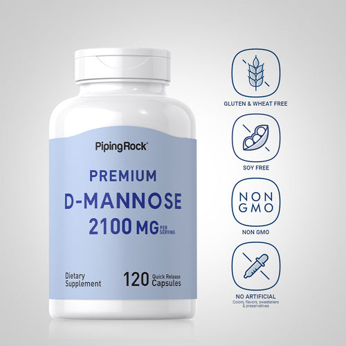 D-Mannose, 2100 mg (per serving), 120 Quick Release Capsules