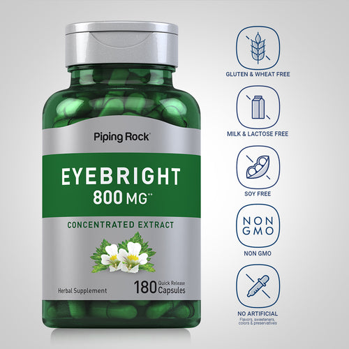 Eyebright, 800 mg, 180 Quick Release Capsules