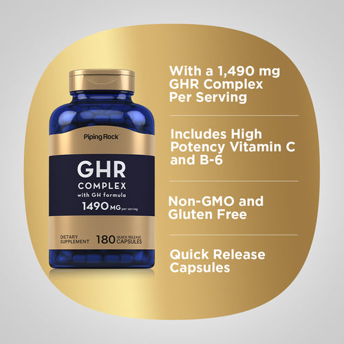 GHR Complex, 1490 mg (per serving), 180 Quick Release Capsules