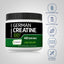 German Creatine bottle with icons indicating Gluten & Wheat Free, Milk & Lactose Free, Soy Free, Non GMO, and No Artificial Additives.
