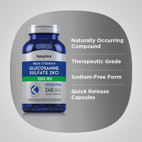 Mega Glucosamine Sulfate, 1000 mg, 240 Quick Release Capsules
