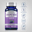 Grape Seed Extract bottle with icons indicating gluten free, lactose free, soy free, non GMO, no artificial additives.