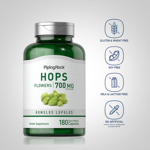 Hops, 700 mg (per serving), 180 Quick Release Capsules