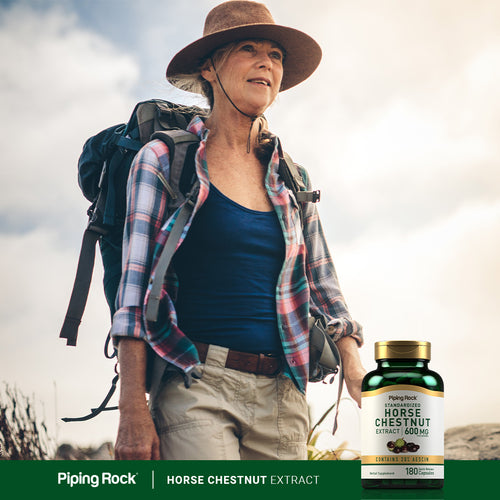 Horse Chestnut (Standardized Extract), 600 mg (per serving), 180 Quick Release Capsules