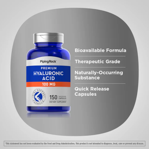 Hyaluronic Acid, 100 mg, 150 Quick Release Capsules, 2  Bottles