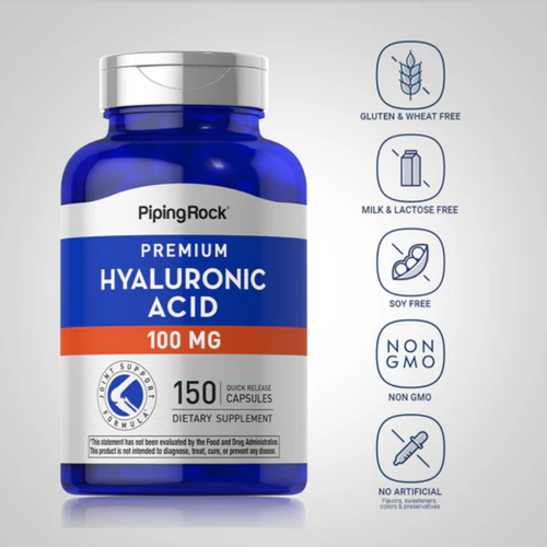 Hyaluronic Acid, 100 mg, 150 Quick Release Capsules, 2  Bottles