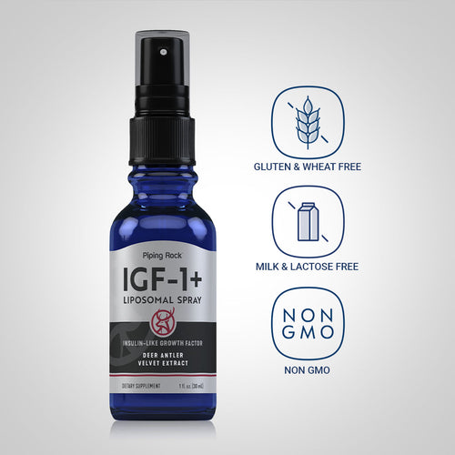 IGF Deer Antler Velvet Spray, Extra Strength, 1 fl oz (30 mL) Spray Bottle