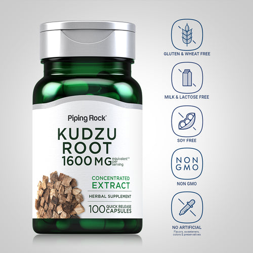 Kudzu Root, 1600 mg (per serving), 100 Quick Release Capsules
