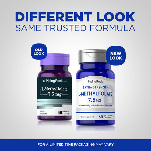 L-Methylfolate, 7.5 mg, 60 Quick Release Capsules