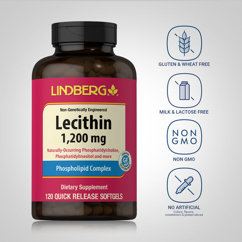Lecithin Non-GMO, 1200 mg, 120 Quick Release Softgels