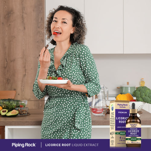 Licorice Root Liquid Extract Alcohol Free, 4 fl oz (118 mL) Dropper Bottle