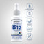 B-12 bottle with icons indicating Gluten & Wheat Free, Milk & Lactose Free, Vegetarian, Non-GMO, No Artificial Colors.