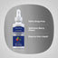 Product highlights graphic stating 100% Drug Free, Delicious Berry Flavor, Easy-to-Use Liquid.