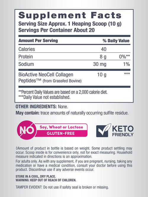 Grassfed Collagen Peptides, 7 oz (200 g) Powder