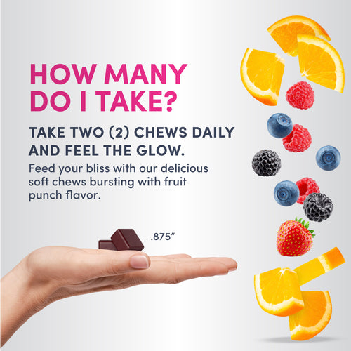 Collagen Beauty Bursts Fruit Punch Flavor, 60 Tasty Soft Chews