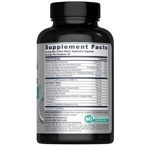 Glow Matrix Advanced Skin Hydrator, 90 Vegetarian Capsules
