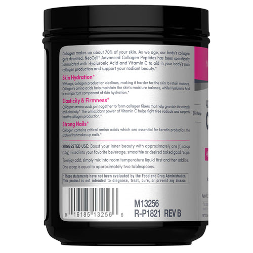 Advanced Collagen Peptides + Hyaluronic Acid + C, 20.6 oz (585 g) Powder